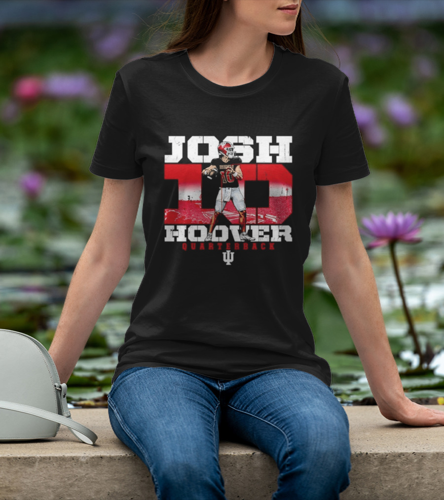 Josh Hoover 10 Indiana Hoosiers Quarterback NCAA T-Shirt