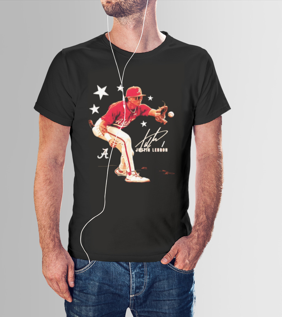 Alabama Crimson Tide NCAA Baseball Justin Lebron Signature T-Shirt