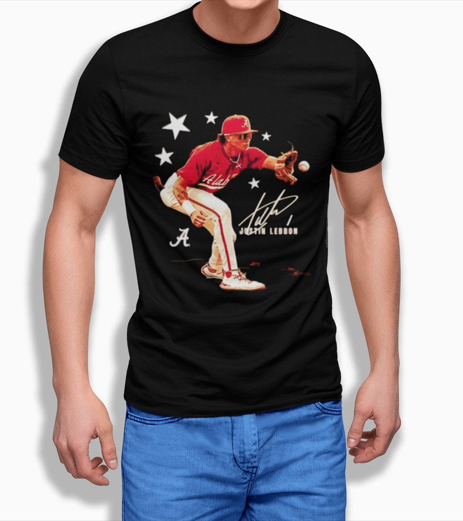 Alabama Crimson Tide NCAA Baseball Justin Lebron Signature T-Shirt