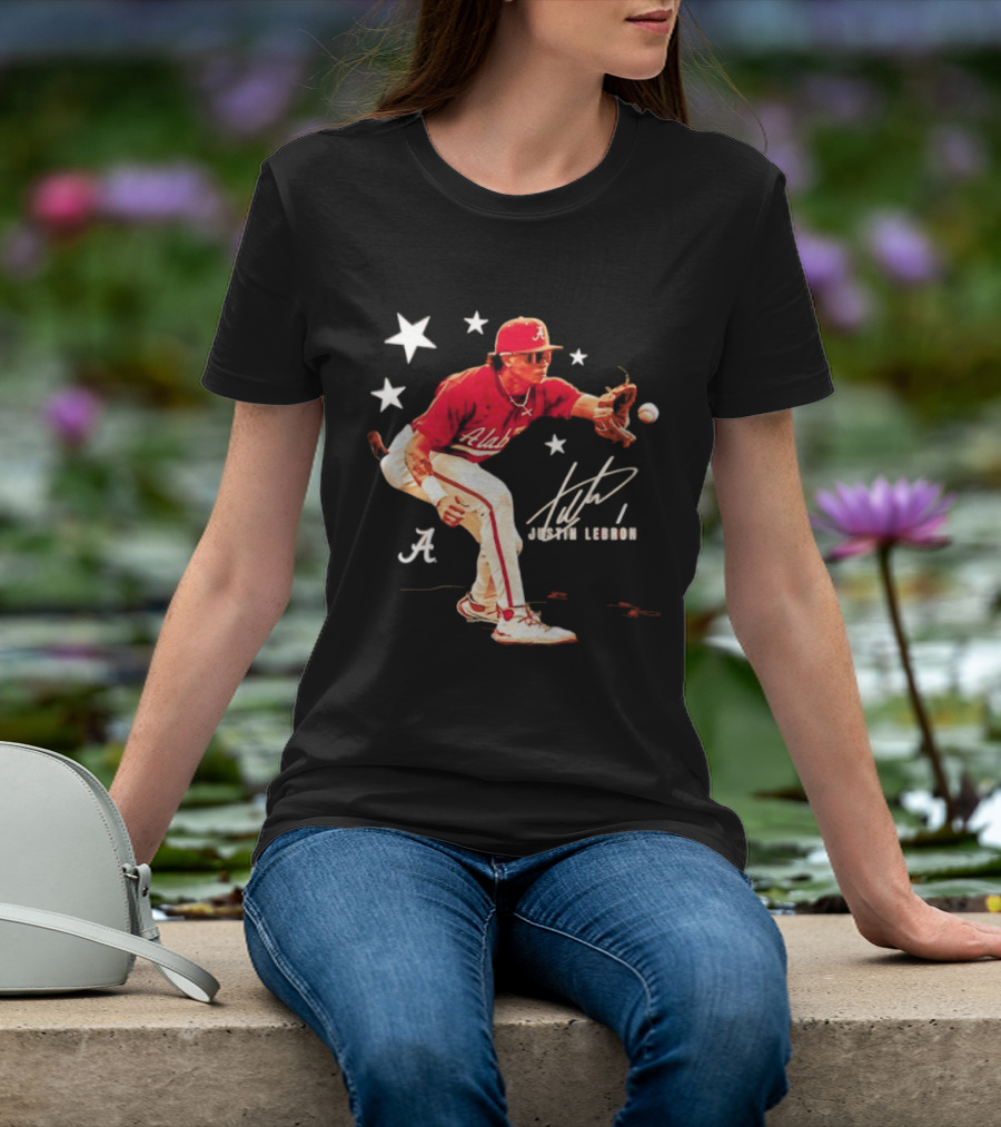 Alabama Crimson Tide NCAA Baseball Justin Lebron Signature T-Shirt
