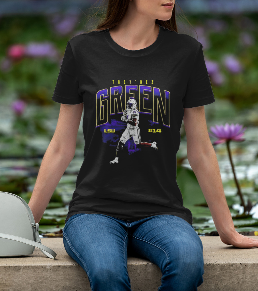 Trey'Dez Green 14 LSU Tigers Football LSU #34 T-Shirt