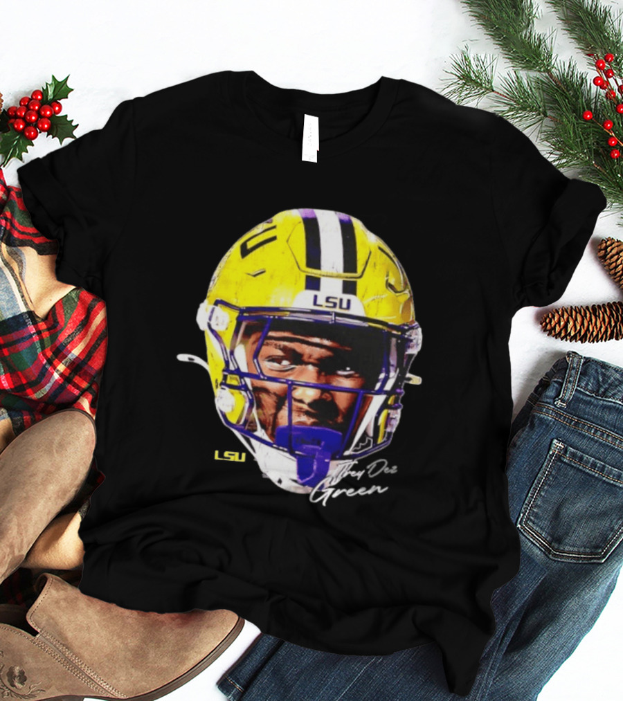 Trey'Dez Green LSU Tigers Football Helmet NCAA Sports T-Shirt
