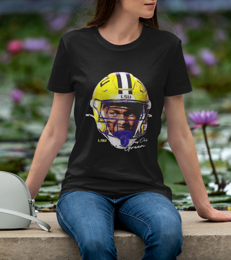 Trey'Dez Green LSU Tigers Football Helmet NCAA Sports T-Shirt