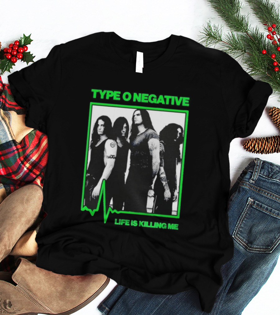 Type O Negative Life Is Killing Me Band Photo Peter Steele T-Shirt