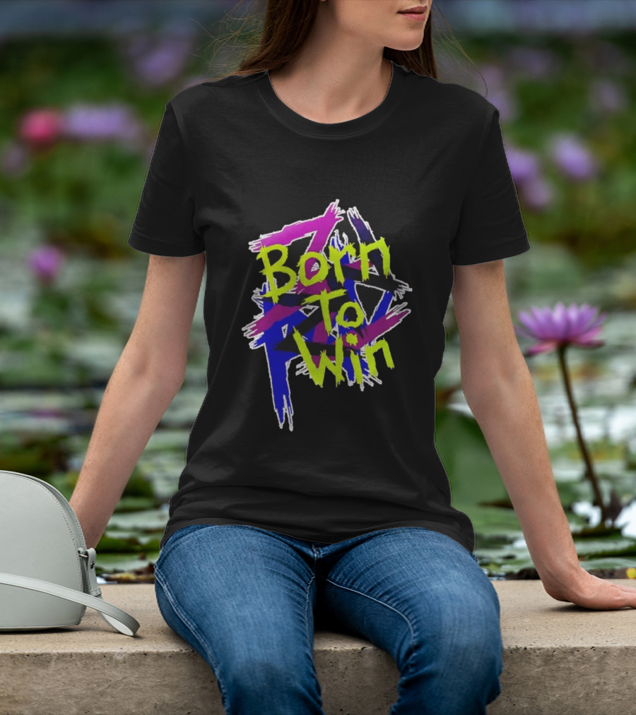 Born To Win Neon Graffiti Style Luke Littler T-Shirt