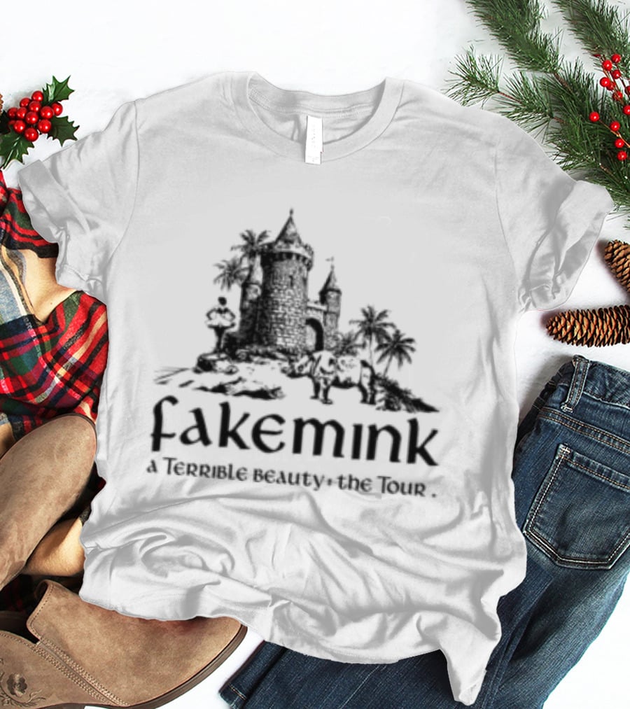 Fakemink A Terrible Beauty The Castle Longsleeve White T-Shirt