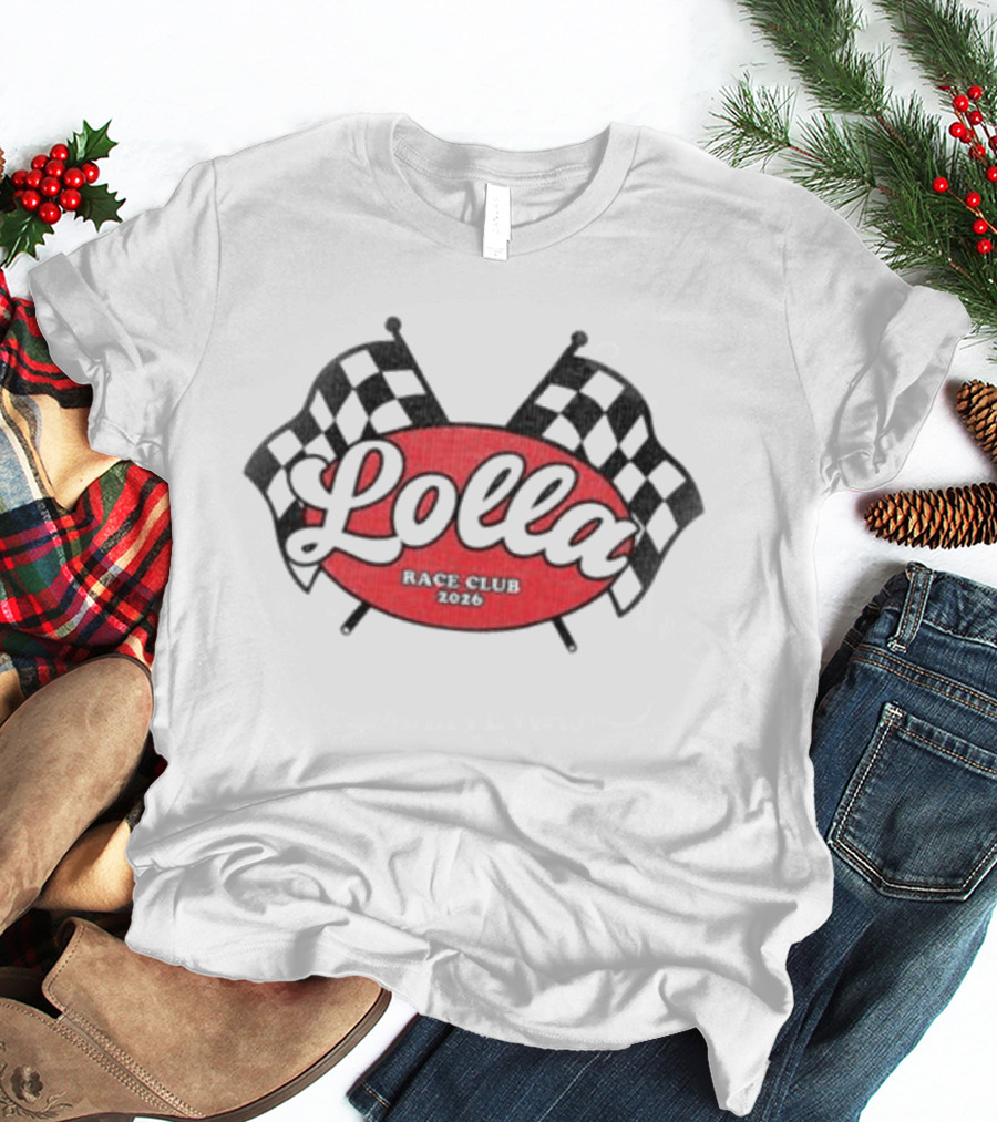 Lolla Racer Checkered Flags Tank T-Shirt