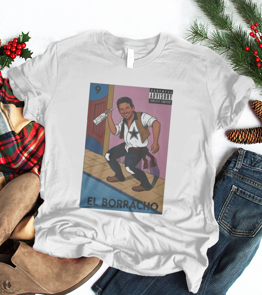 Tony Romo El Borracho Parental Explicit Content 9 Dallas Football Star T-Shirt