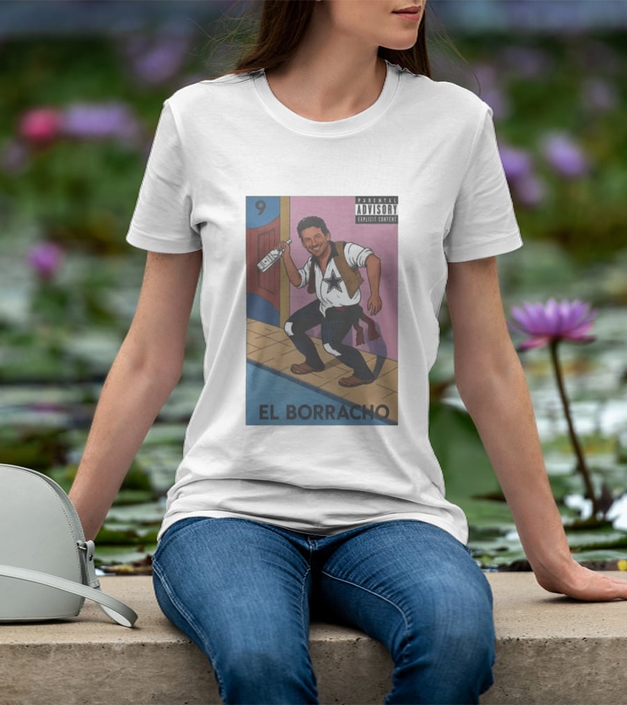 Tony Romo El Borracho Parental Explicit Content 9 Dallas Football Star T-Shirt