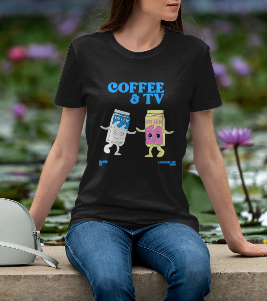 Blur Coffee & TV Milk Cartons 13 London UK 1999 Britpop T-Shirt