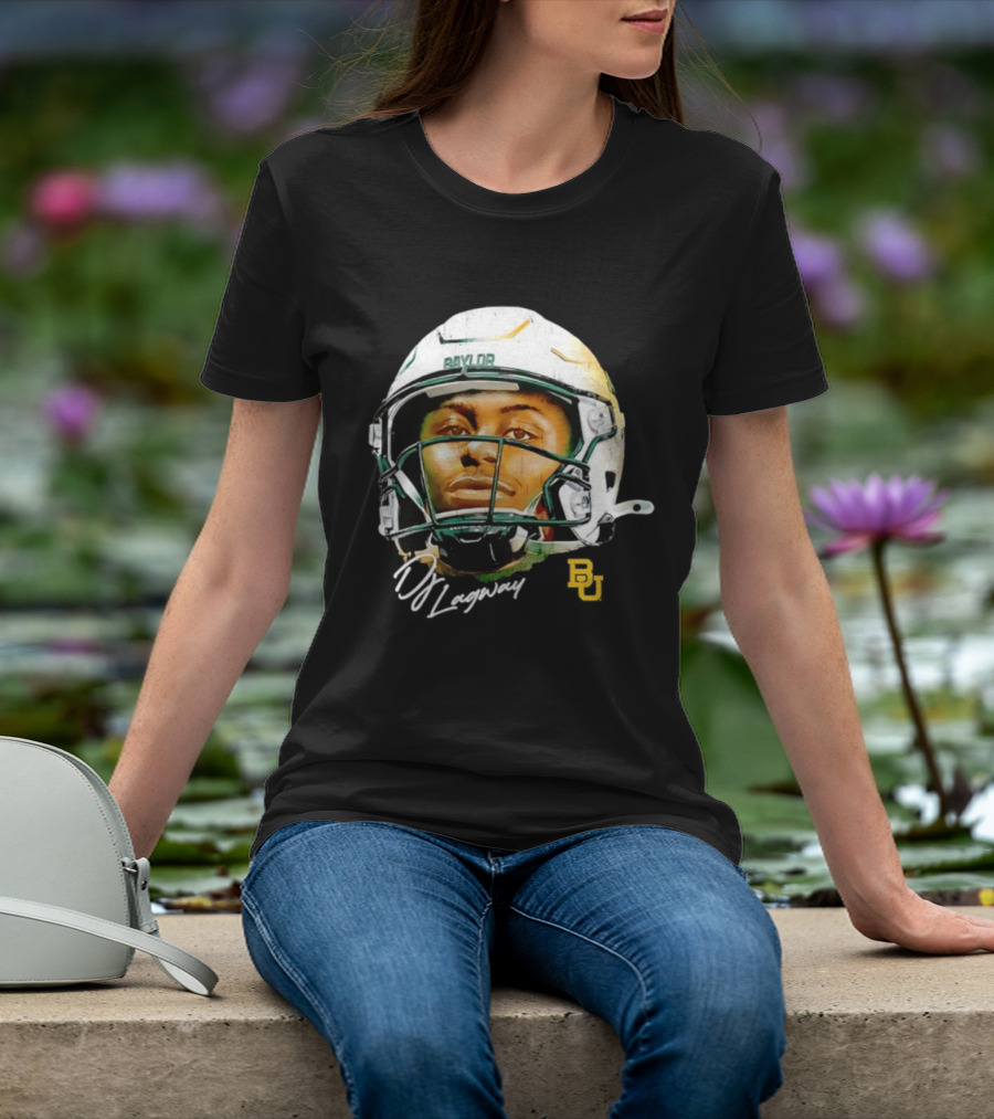 DJ Lagway Baylor Bears NCAA Football Caricature Baylor Helmet T-Shirt