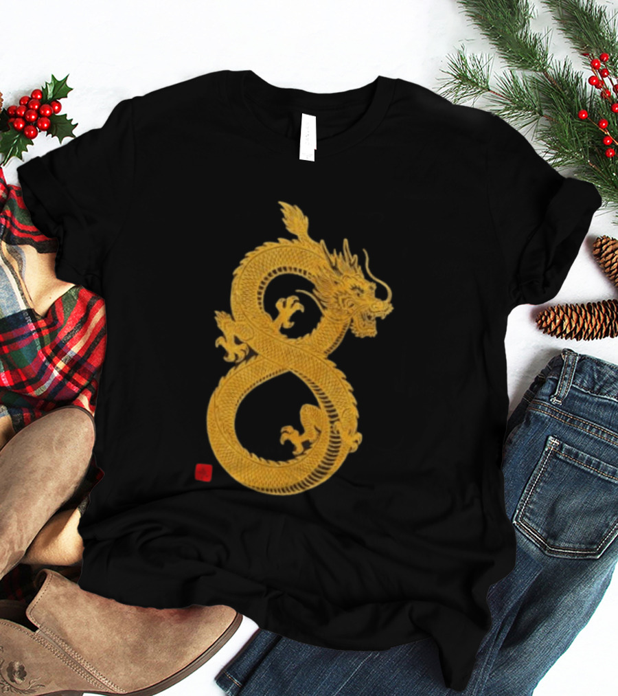 Infinity Dragon Of Fortune Mythical Serpent Symbol Asian Lore T-Shirt