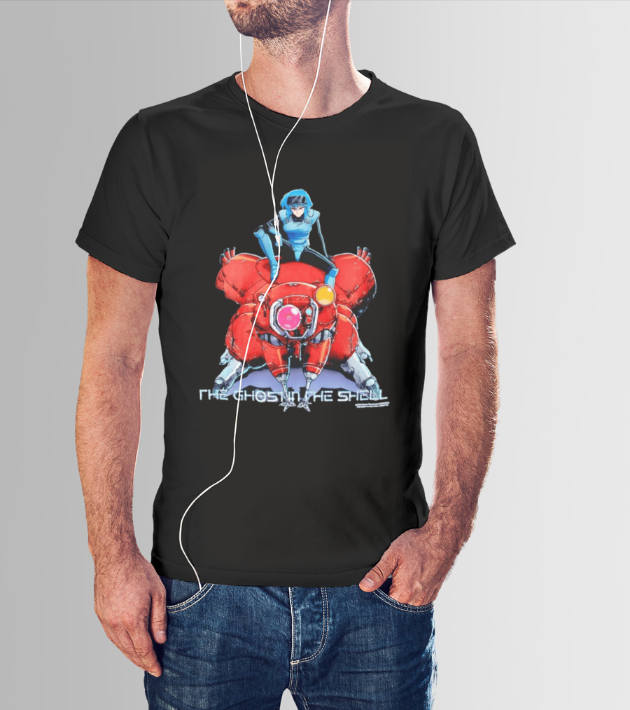 Motoko Kusanagi On Tachikoma The Ghost In The Shell Anime T-Shirt