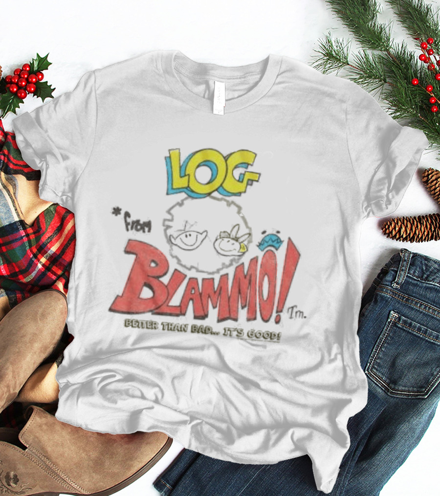 Log Blammo Better Than Bad It's Good Ren & Stimpy T-Shirt