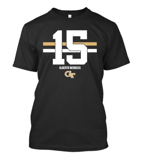 Alberto Mendoza 15 Georgia Tech NCAA GT Football T-Shirt
