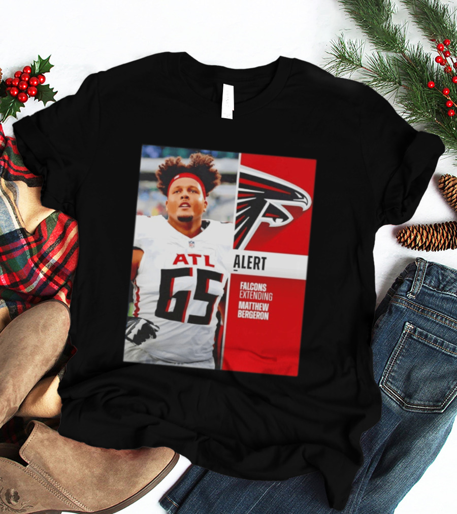 Atlanta Alert Falcons Extending Matthew Bergeron 2026 Season T-Shirt