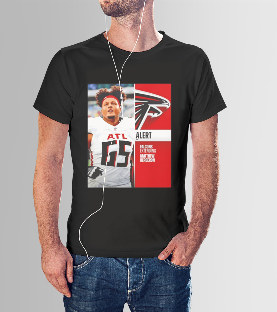 Atlanta Alert Falcons Extending Matthew Bergeron 2026 Season T-Shirt