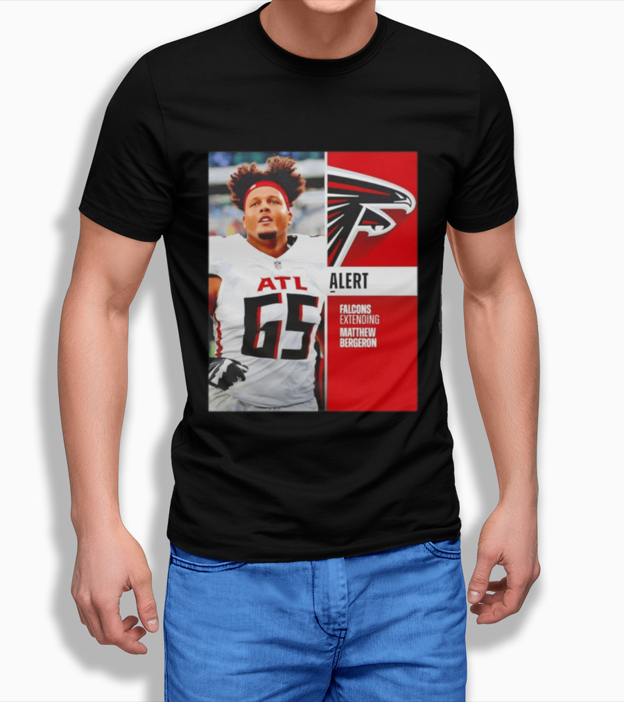 Atlanta Alert Falcons Extending Matthew Bergeron 2026 Season T-Shirt