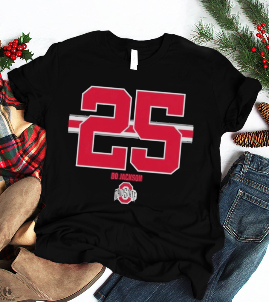 Ohio State Buckeyes Bo Jackson 25 Jersey T-Shirt