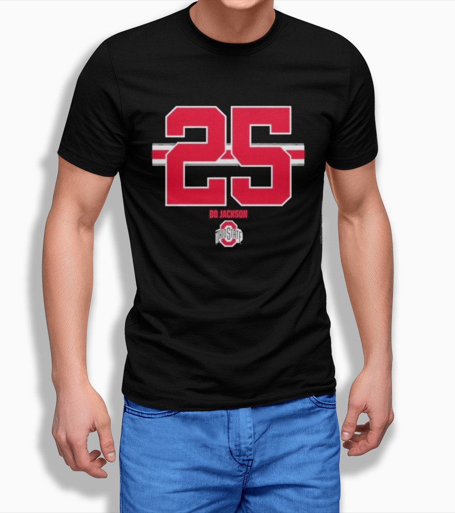 Ohio State Buckeyes Bo Jackson 25 Jersey T-Shirt