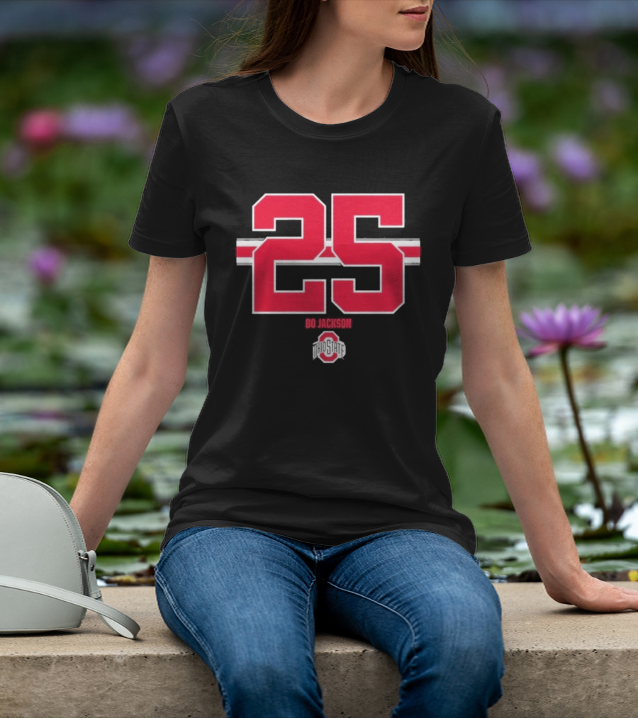 Ohio State Buckeyes Bo Jackson 25 Jersey T-Shirt