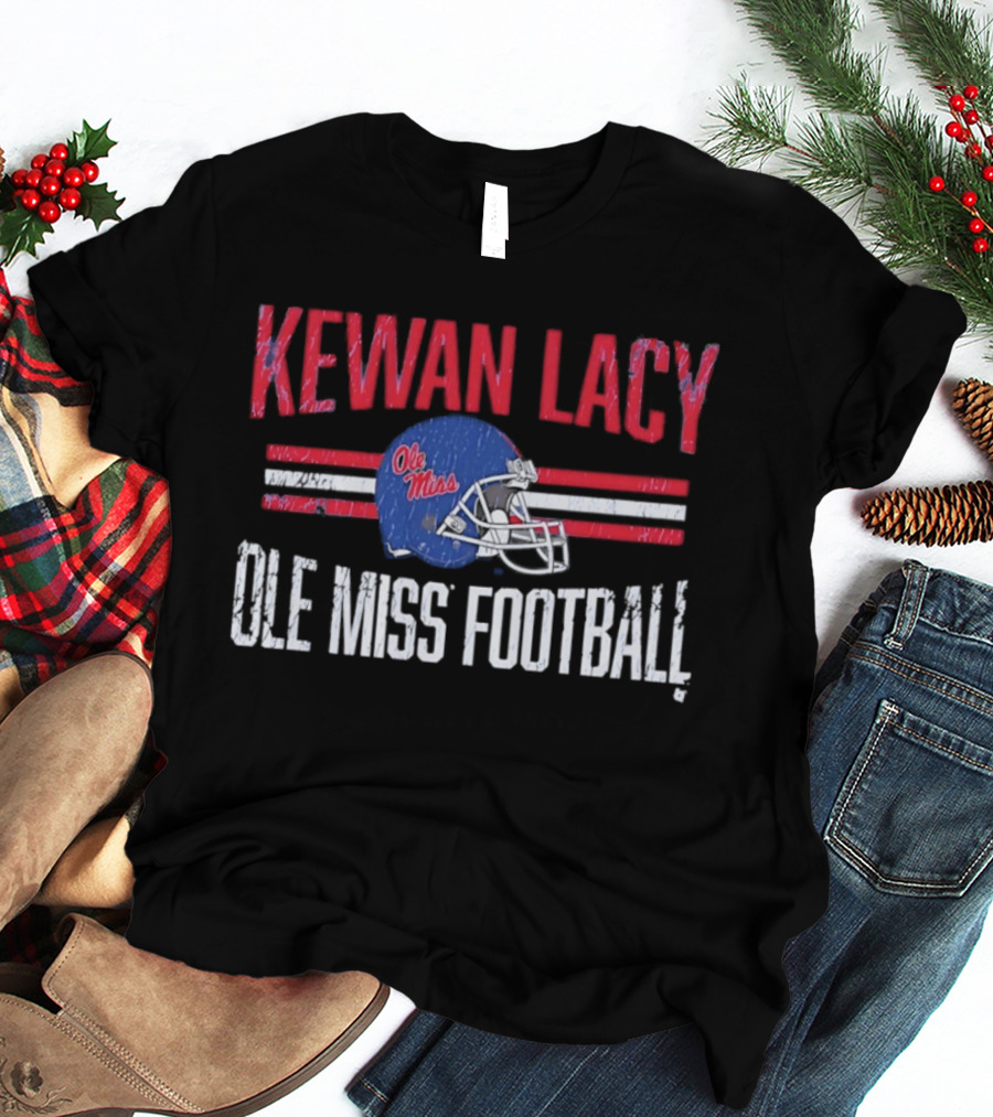 Kewan Lacy Ole Miss Football Rebels Helmet Hero T-Shirt