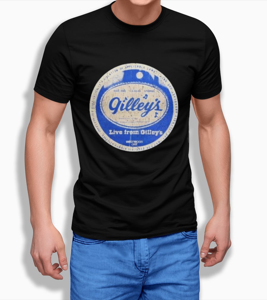 Live From Gilley's Pasadena Texas Side One LC 8642 Stereo Westwood One Nite Club T-Shirt