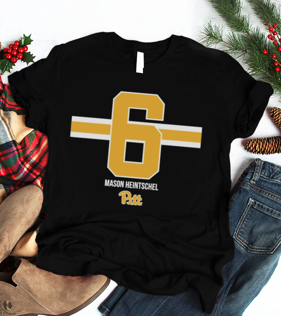 Mason Heintschel 6 Pitt Panthers NCAA Football T-Shirt