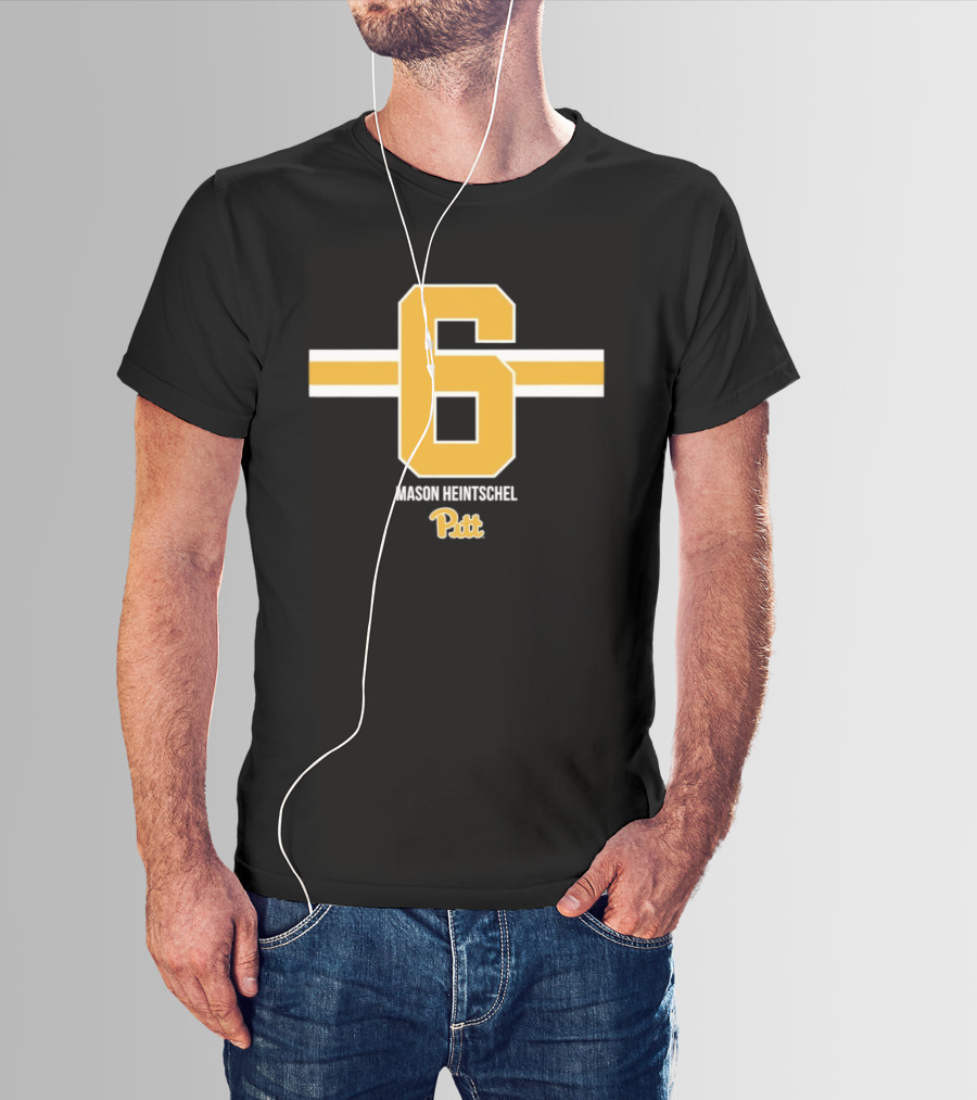 Mason Heintschel 6 Pitt Panthers NCAA Football T-Shirt