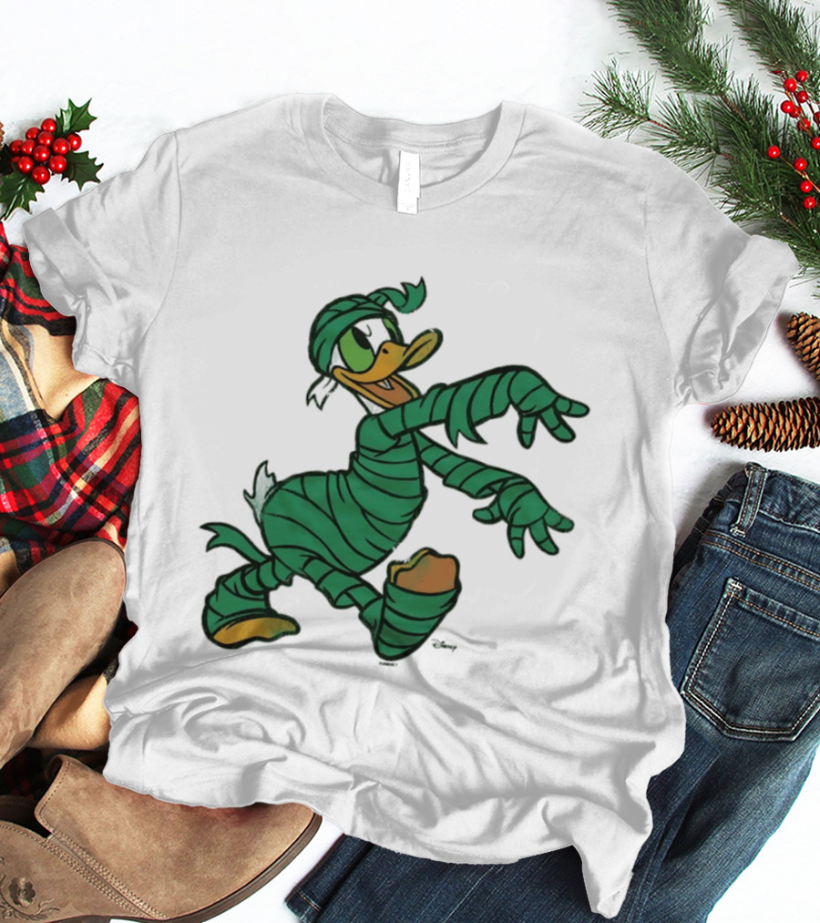 Donald Duck Mummy Costume Halloween Fun T-Shirt