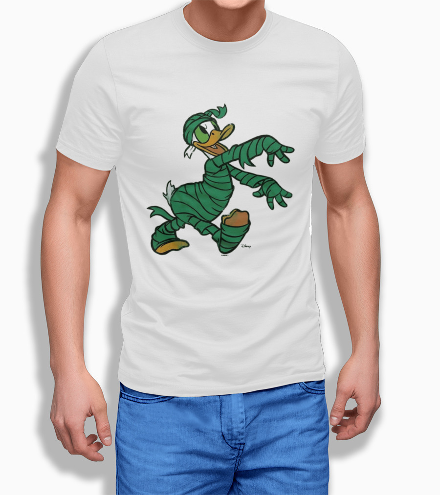 Donald Duck Mummy Costume Halloween Fun T-Shirt