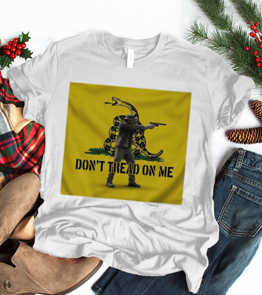 Jordan Salinas Don't Tread On Me Gadsden Flag Cowboy Gun T-Shirt