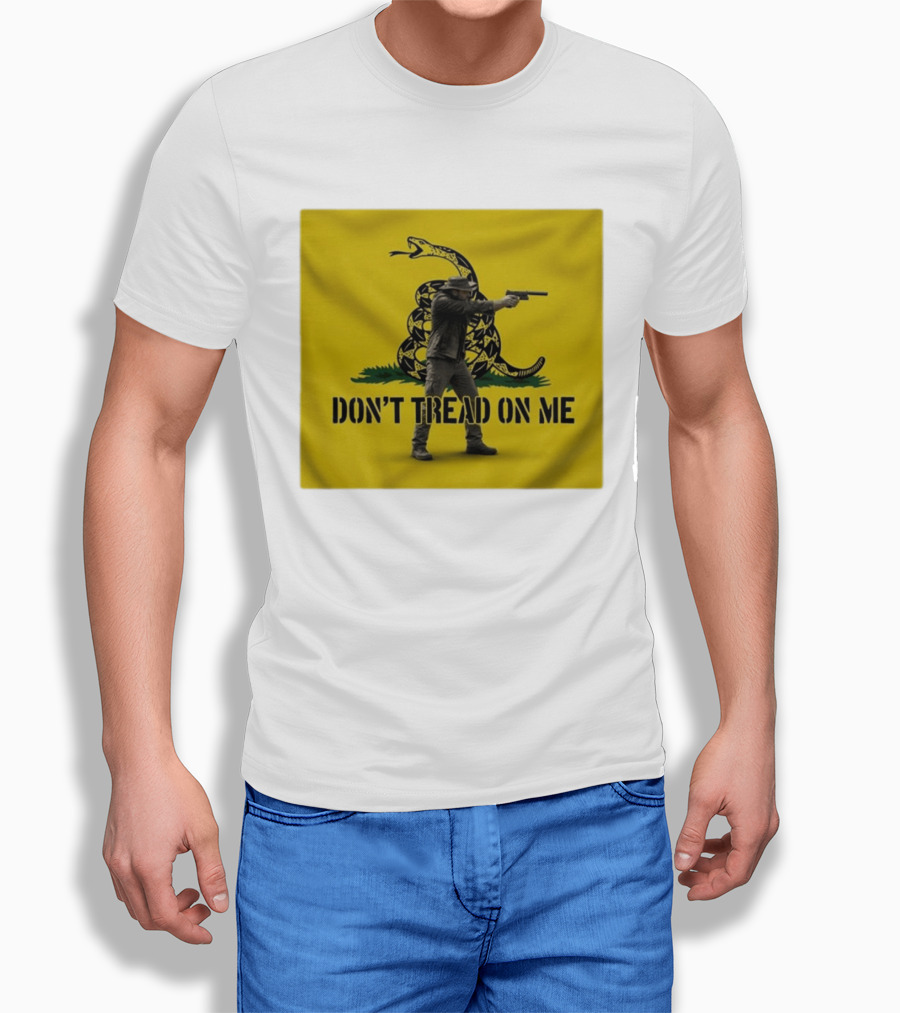 Jordan Salinas Don't Tread On Me Gadsden Flag Cowboy Gun T-Shirt
