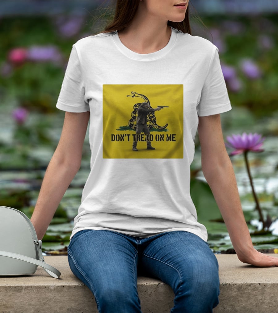 Jordan Salinas Don't Tread On Me Gadsden Flag Cowboy Gun T-Shirt