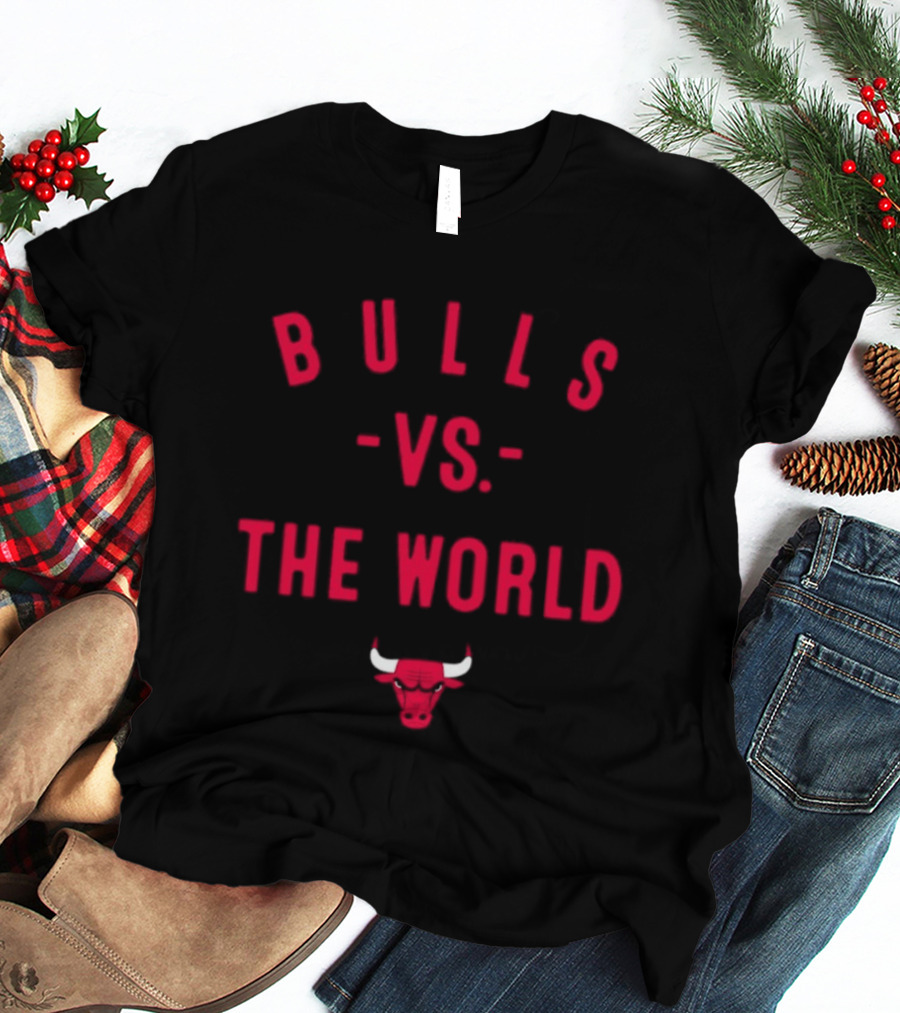 Chicago Bulls Vs The World NBA 2026 Bulls Face Nowbes T-Shirt