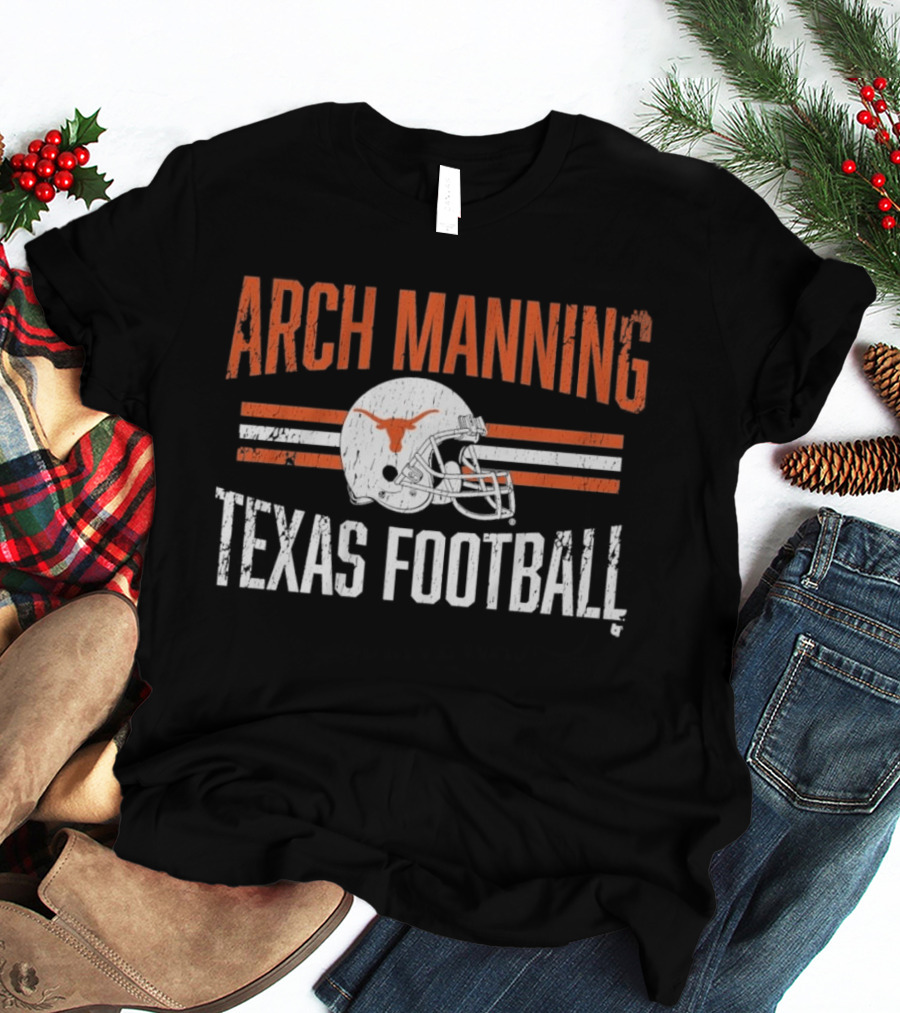 Texas Longhorns Arch Manning Football Helmet Hero T-Shirt