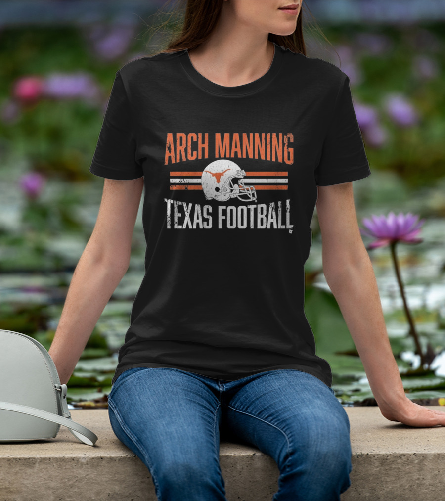 Texas Longhorns Arch Manning Football Helmet Hero T-Shirt