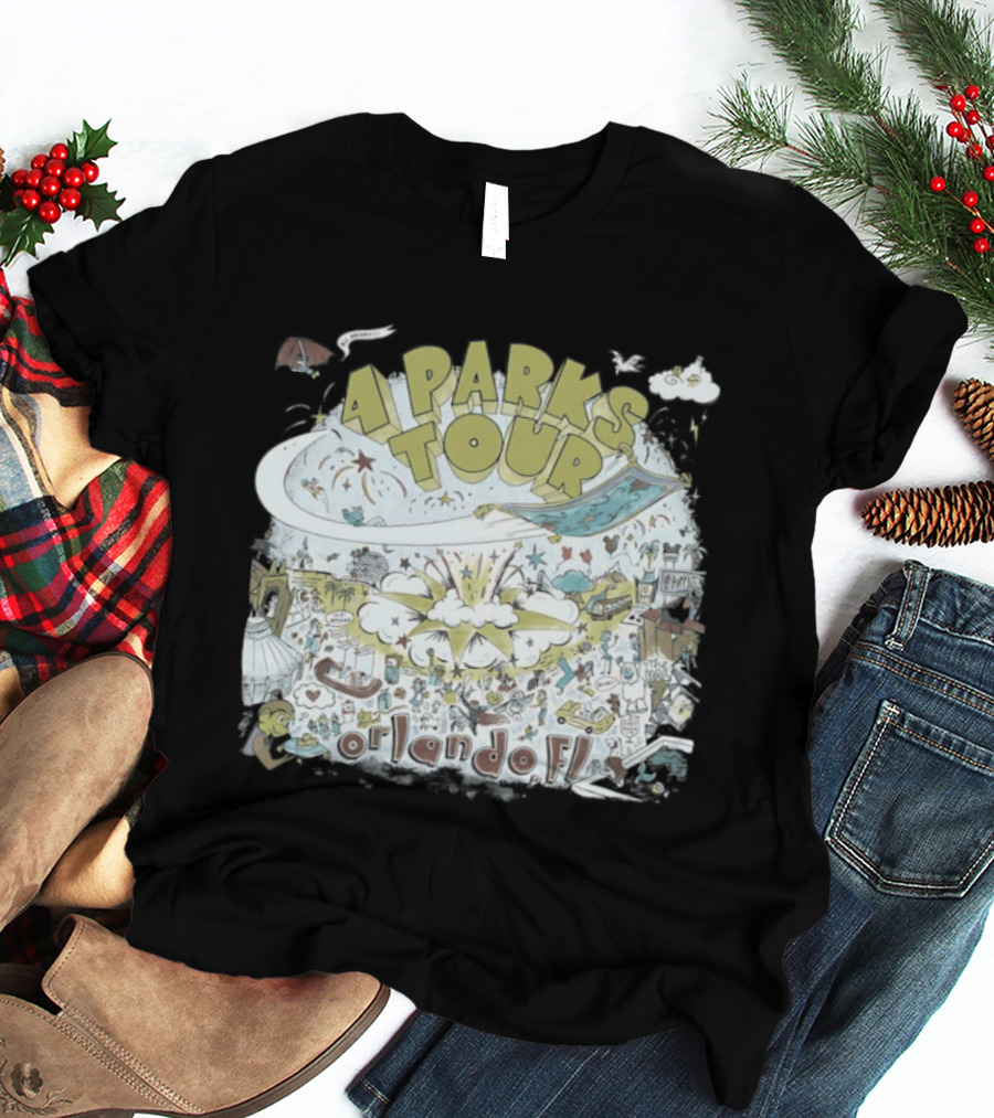 Dookie 4 Parks Tour Orlando FL Colorful Adventure T-Shirt