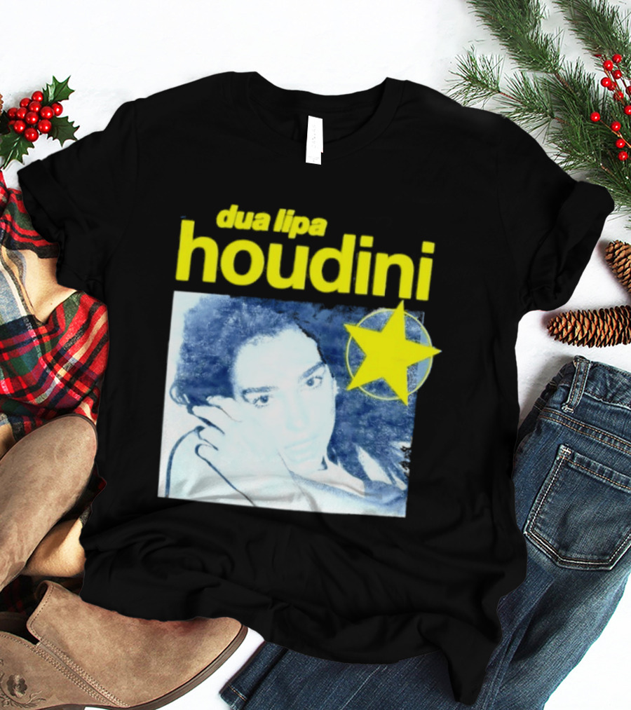 Dua Lipa Houdini Pop Music Radical Optimism Yellow Star T-Shirt