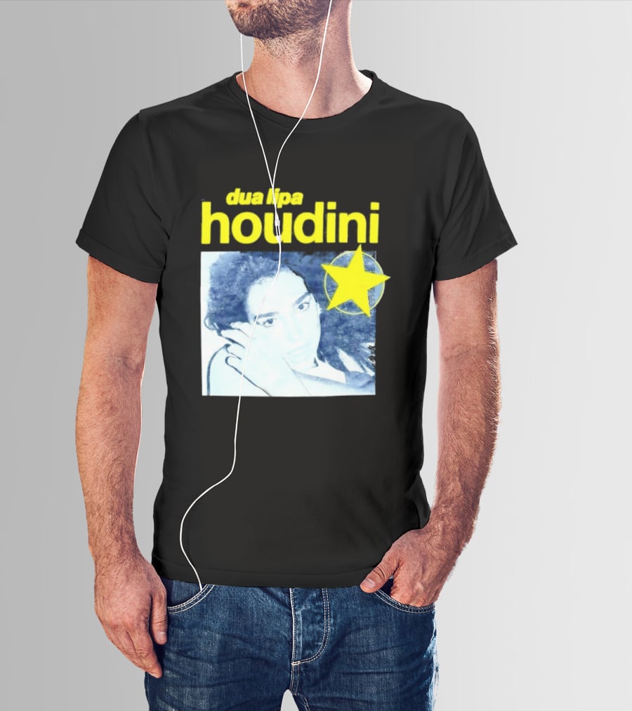 Dua Lipa Houdini Pop Music Radical Optimism Yellow Star T-Shirt
