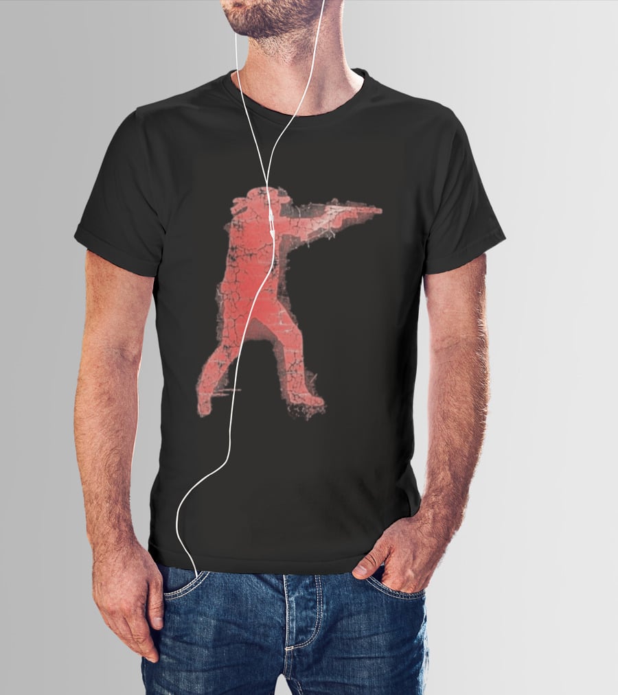 Jordan Salinas Idaho Twin Falls Hero Red Cracked Shooter T-Shirt