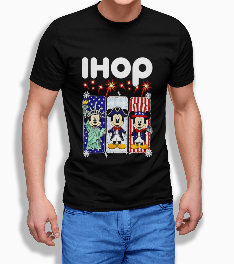 IHOP Mickey Mouse America 250th Anniversary Celebration T-Shirt