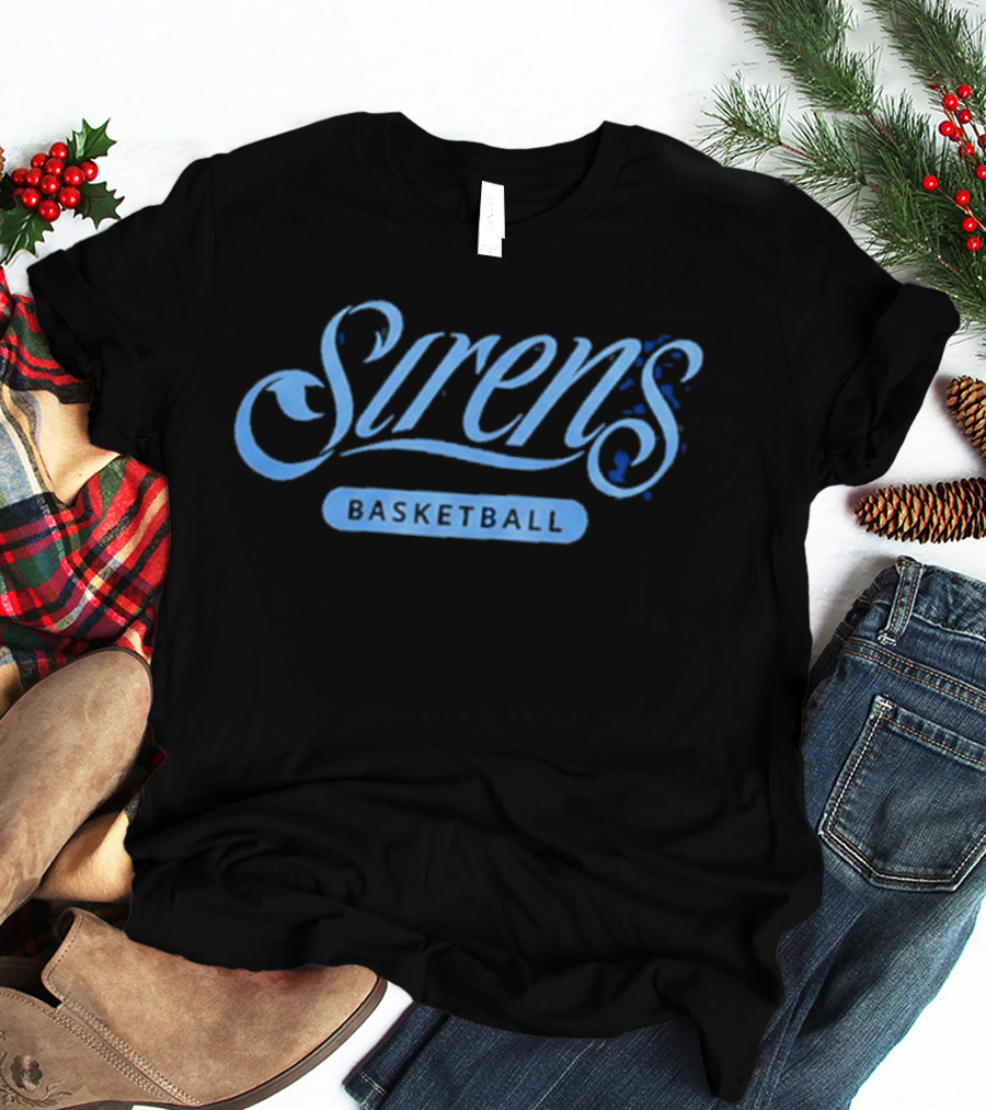 Cleveland Sirens WNBA Wild Collective Basketball Siren Blue Multi T-Shirt