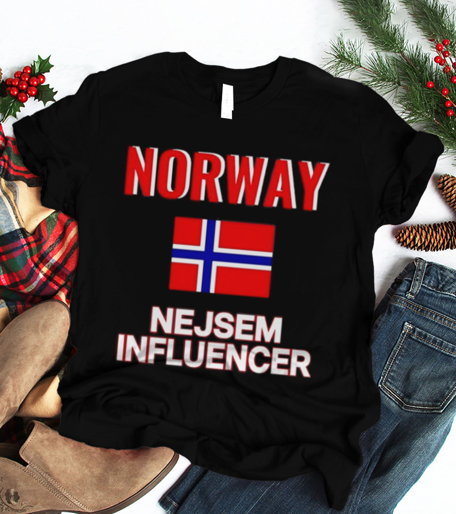 Norway Flag Nejsem Influencer T-Shirt