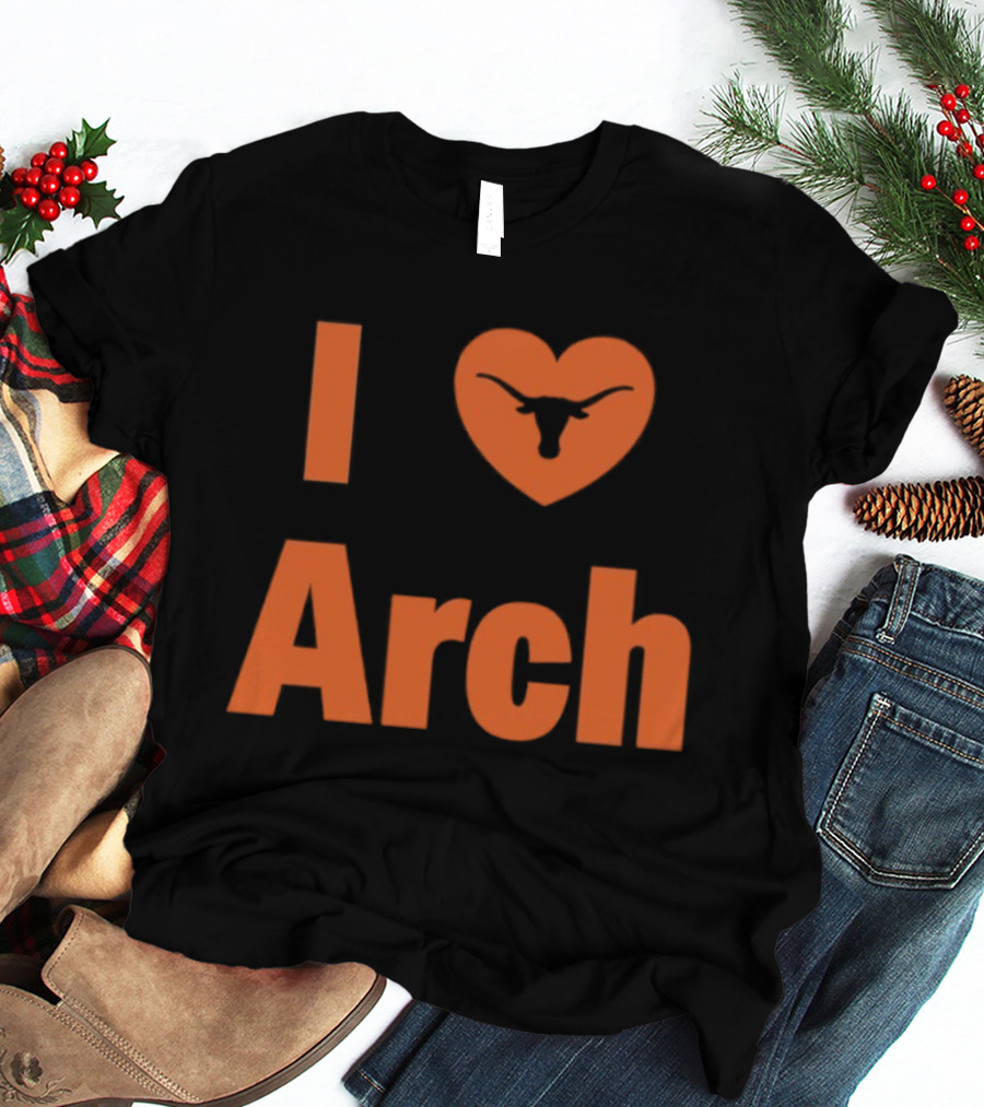 I Heart Arch Longhorns Football Fan T-Shirt