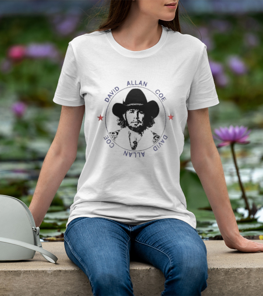 David Allan Coe DAC 18 X Rated Hits Outlaw Country Music Cowboy Hat Stars T-Shirt