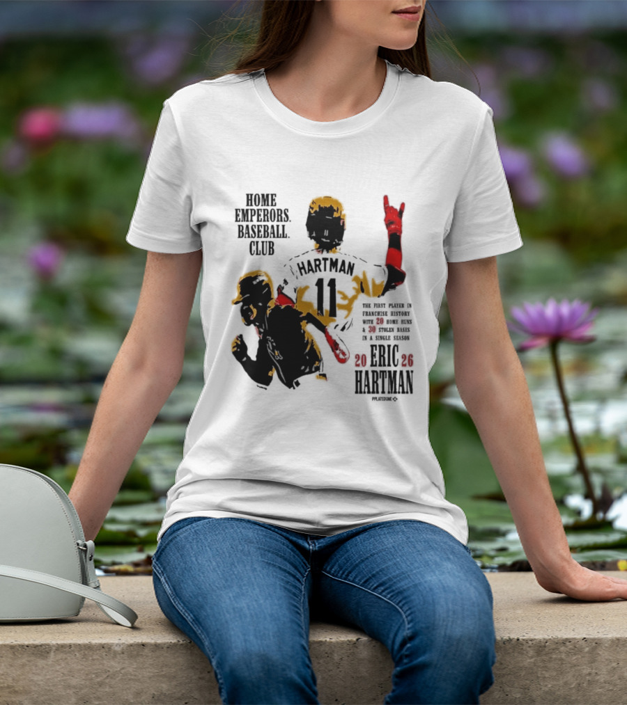 Eric Hartman Rome Emperors Baseball Club 2030 Season T-Shirt