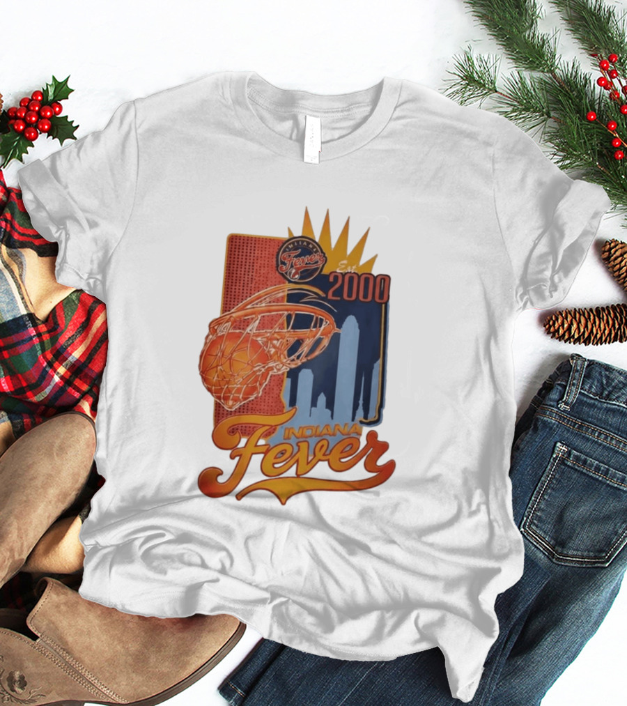 Indiana Fever Est 2000 Basketball Skyline T-Shirt