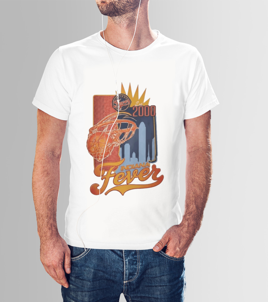 Indiana Fever Est 2000 Basketball Skyline T-Shirt