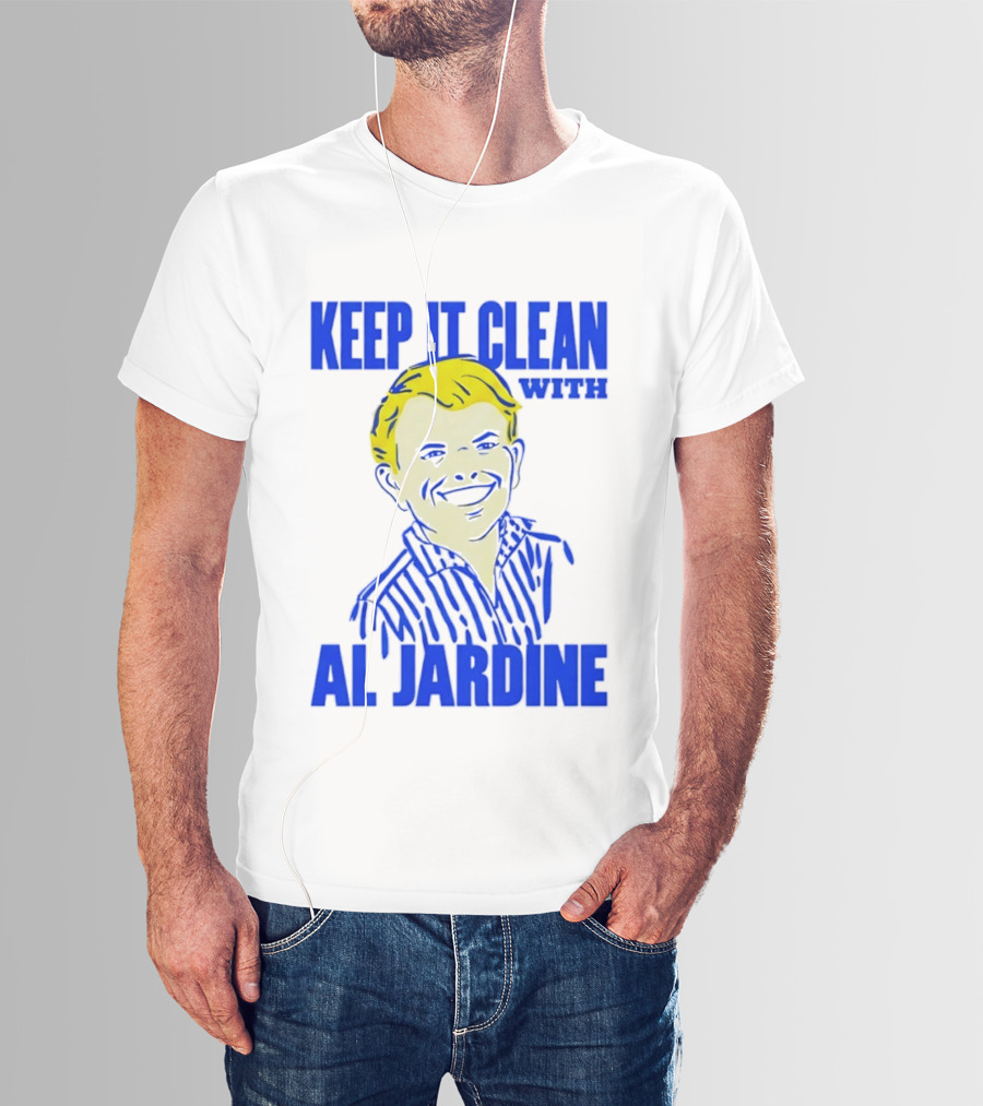 Keep It Clean With Al Jardine Blue Yellow T-Shirt